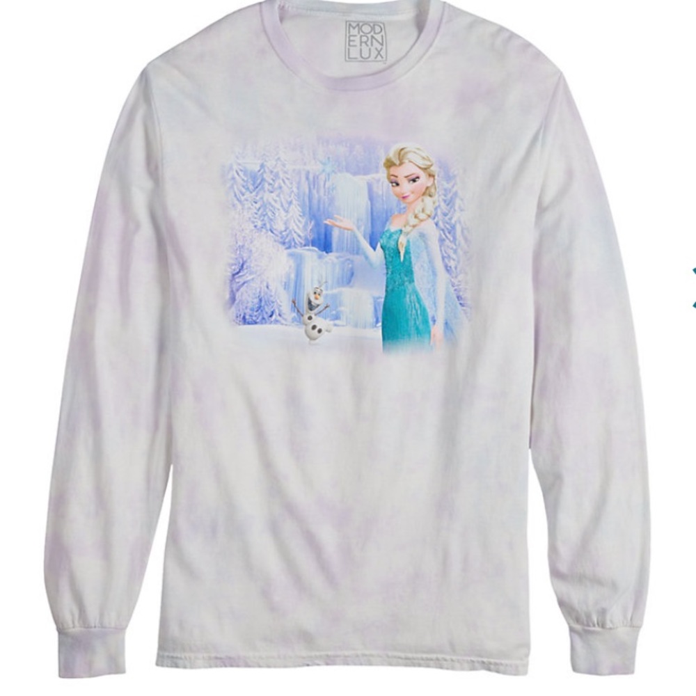 ❄️Disney Frozen‎ Elsa Olaf Juniors LongSleeve Top❄️